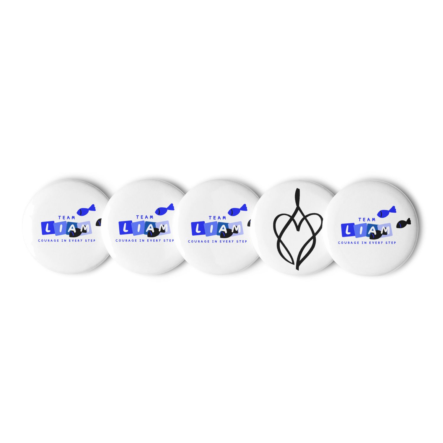 Team Liam Line - Set of pin buttons