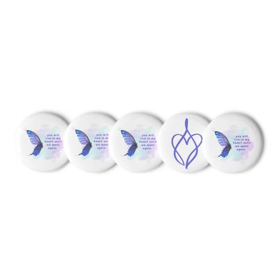 Caruso Family Line - Set of pin buttons