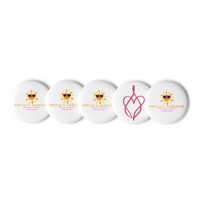 Amelia's Sunshine Line - Set of pin buttons