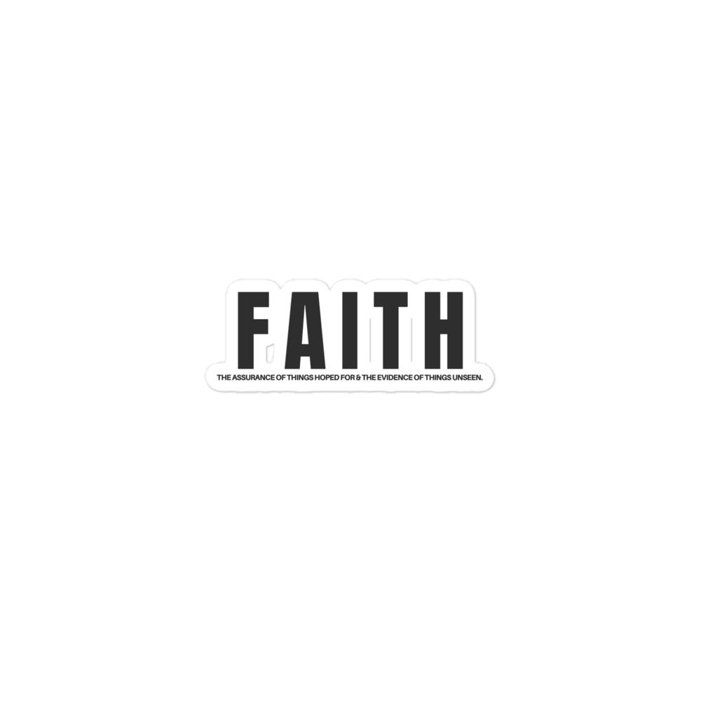 Faith - Bubble-free stickers