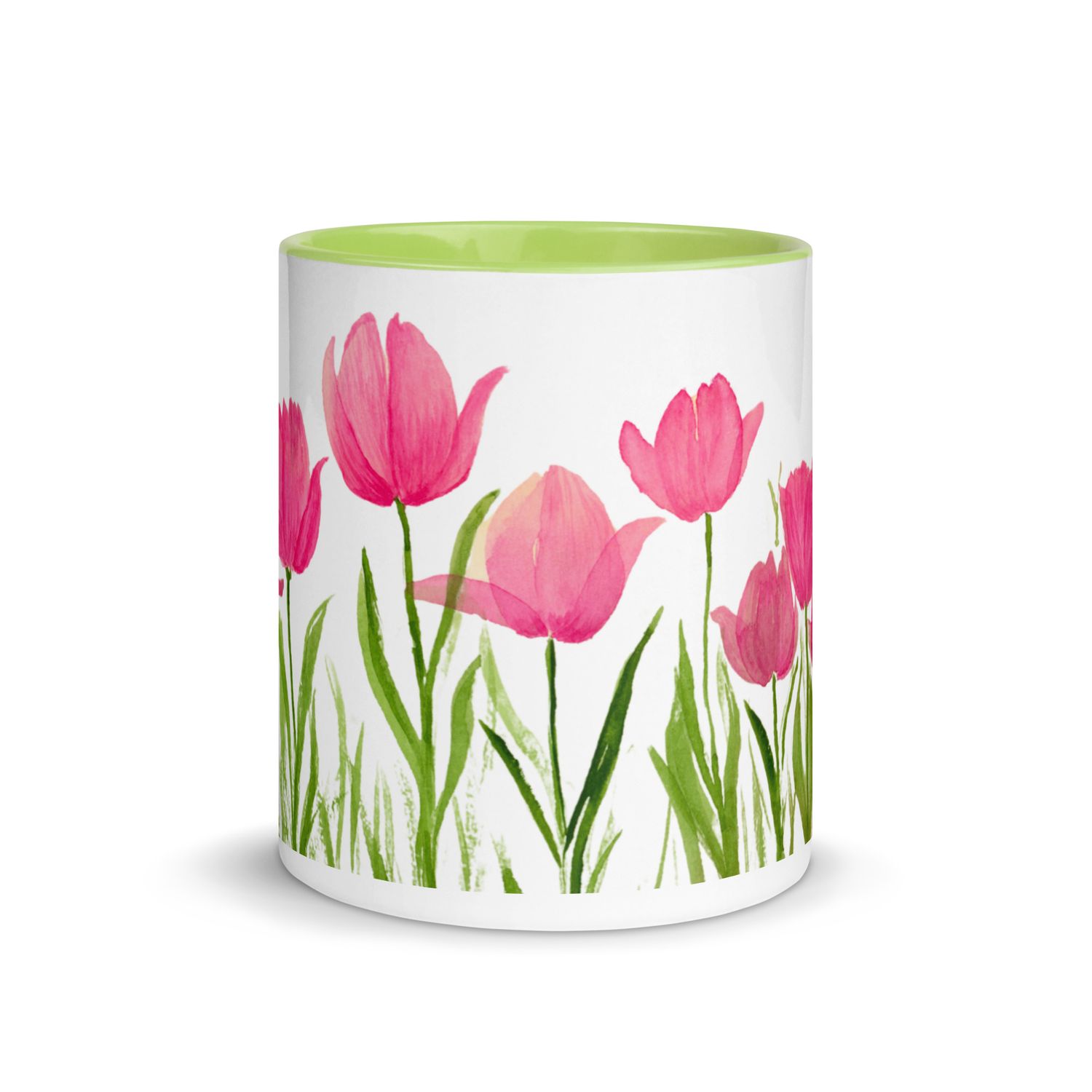 Tulip Field - Mug with Color Inside