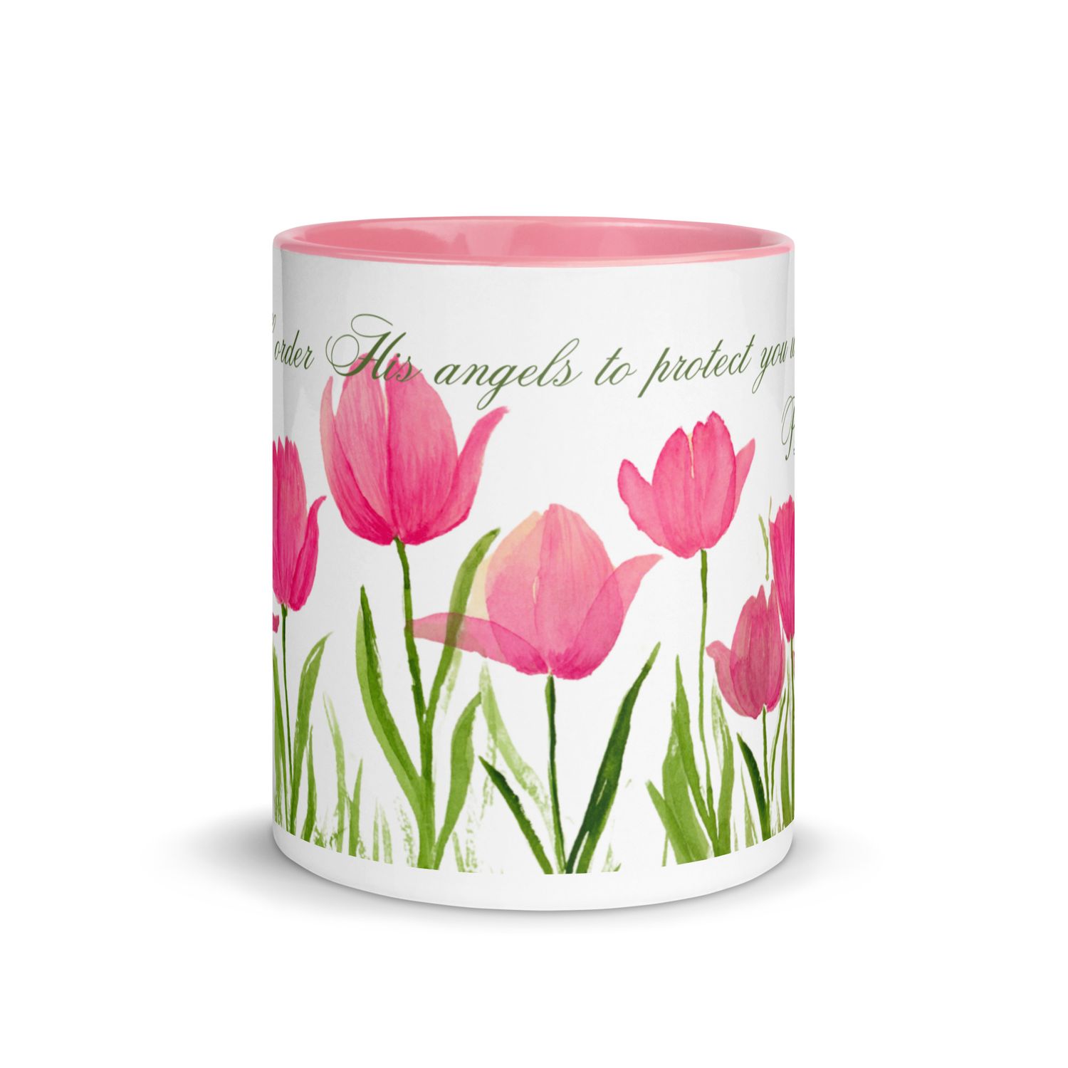 Watercolor Angels - Mug with Color Inside