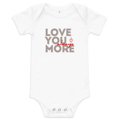 Love You More - Baby short sleeve one piece