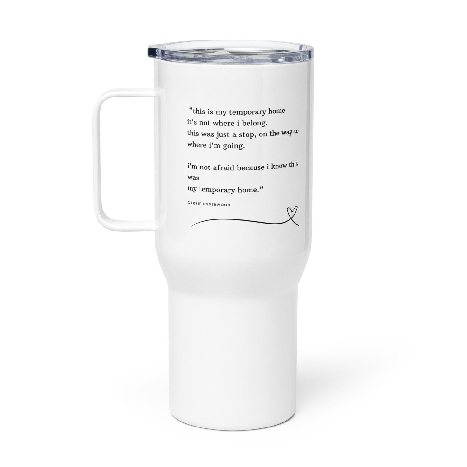 Melaney Wilson's Line - Travel mug with a handle