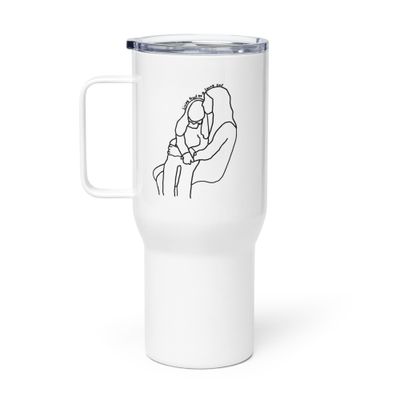 Abby Smith's Line - Travel mug with a handle