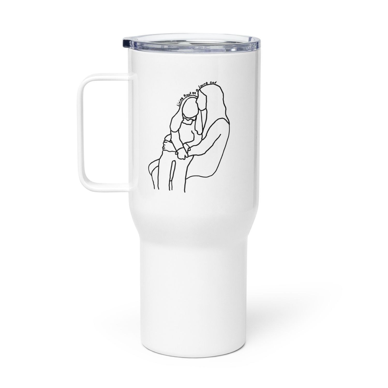 Abby Smith's Line - Travel mug with a handle