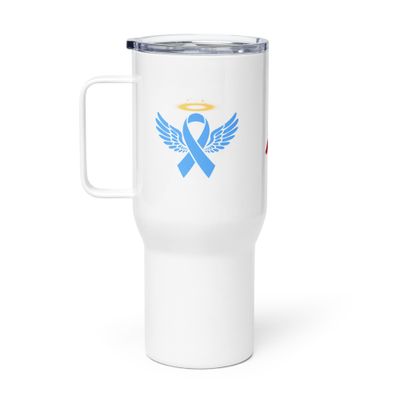 Kendra Cushman's Line - Travel mug with a handle