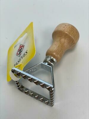 חותמת לפסטה, ידית עץ, מרובע קטן