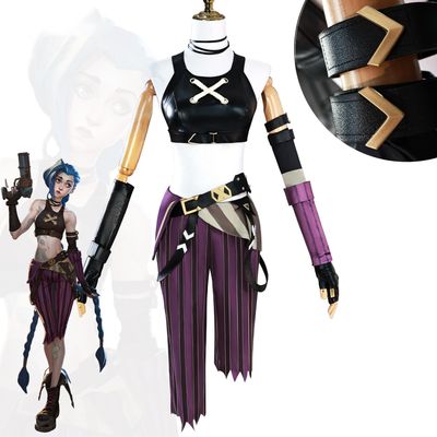 Jinx Costume Fancy Dress Cosplay Movie Cosplay for Women&#39;s Adults Halloween Carnival Performance Comic Con Anime Expo