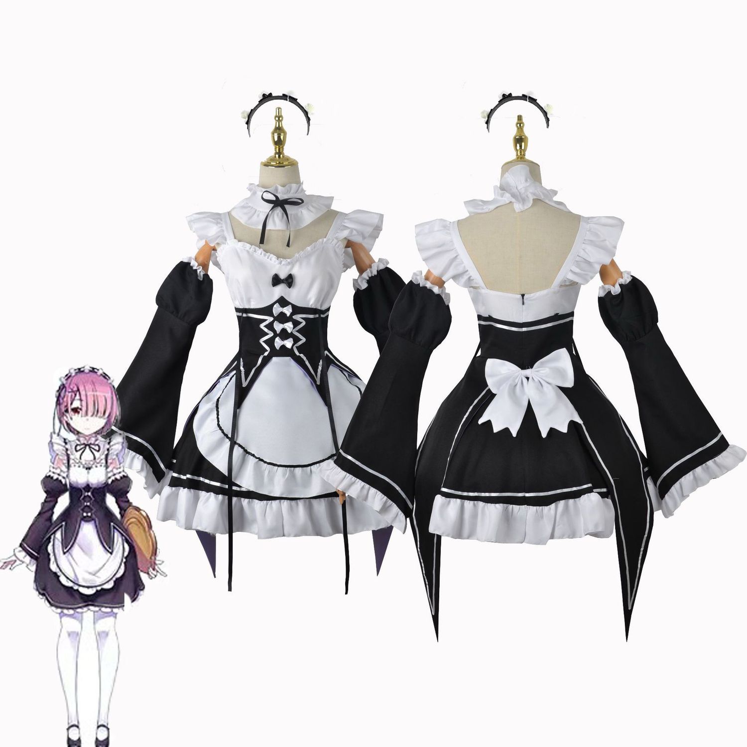 RE:ZERO Rem Cosplay Costume