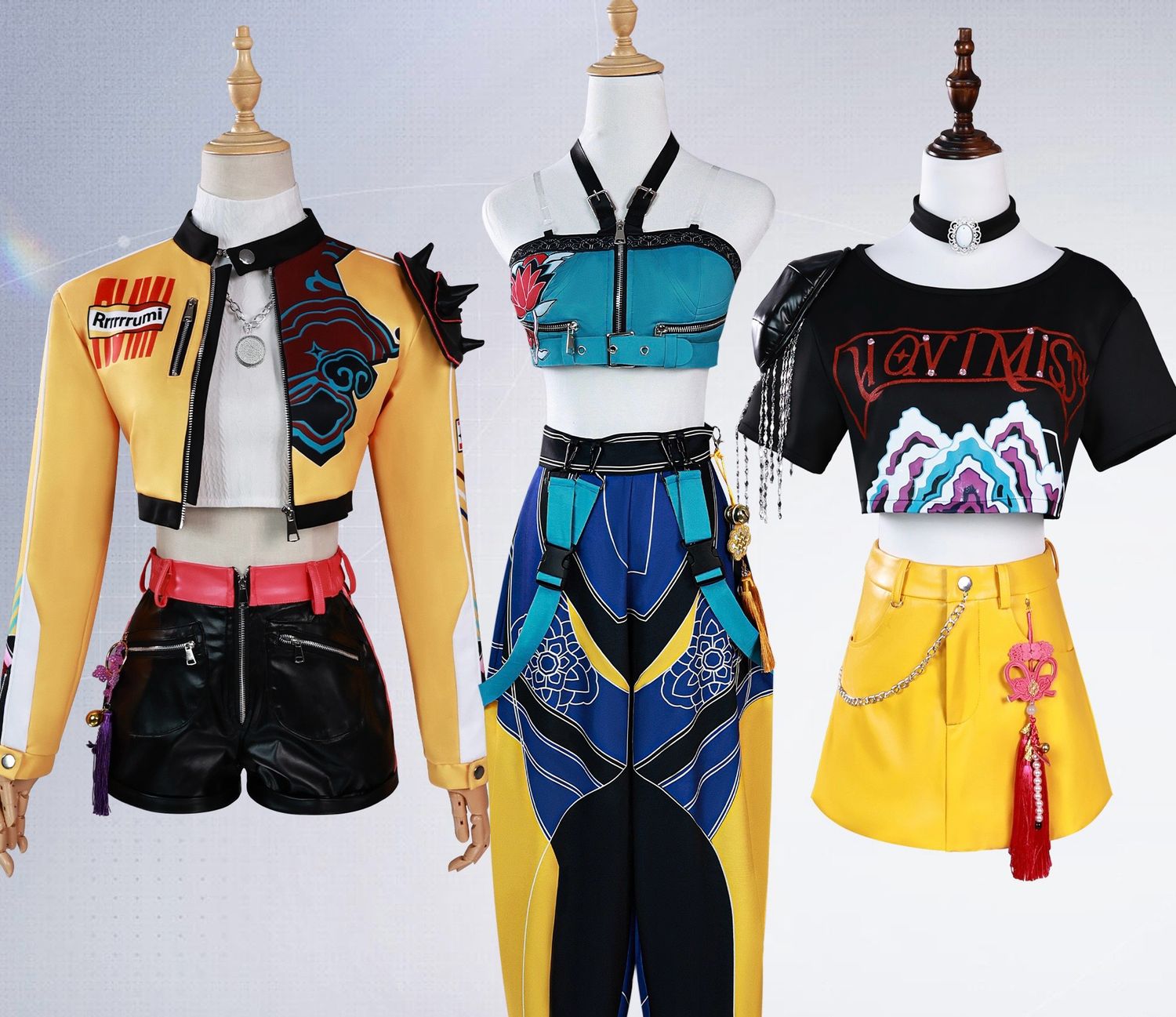 Kpop Demon Hunter Rumi Zoey Mira Cosplay Costume Girl Adult Size Huntrix