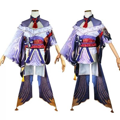Genshin Impact Raiden Shogun Cosplay Costume &amp; Wig