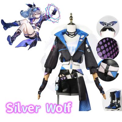 Honkai Star Rail Silver Wolf Cosplay Costume &amp; Wig