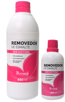 Nail Polish Remover / Acetone-Free Butterfly 100/480ml