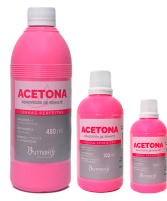 Nail Polish Remover / with Acetone Butterfly 50/100/480ml