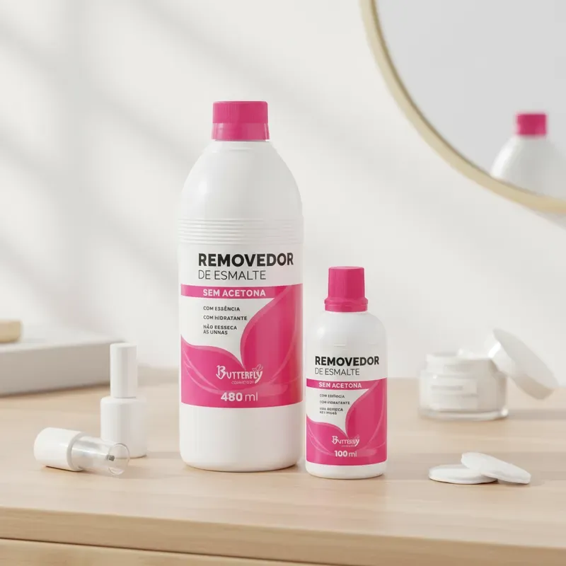 Nail Polish Remover / Acetone-Free Bfly 100/480ml