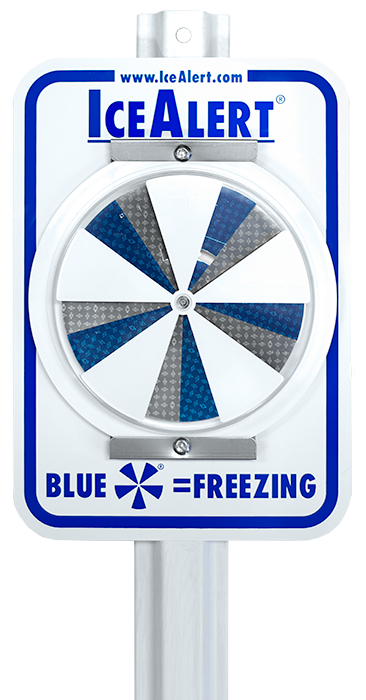 IceAlert® Sign with 6' Composite Post