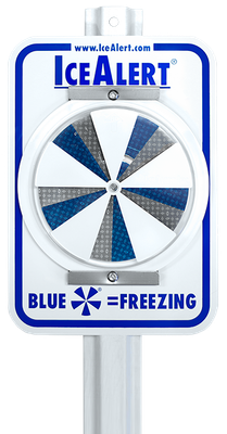 IceAlert® Sign with 6' Composite Post