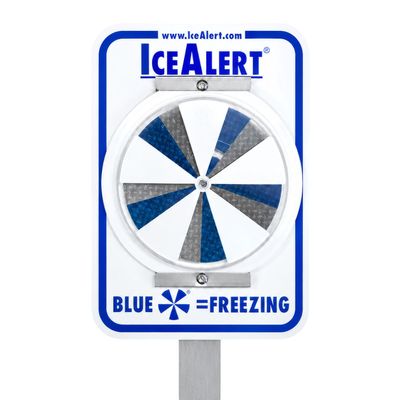 IceAlert® Sign with 6' Aluminum Post