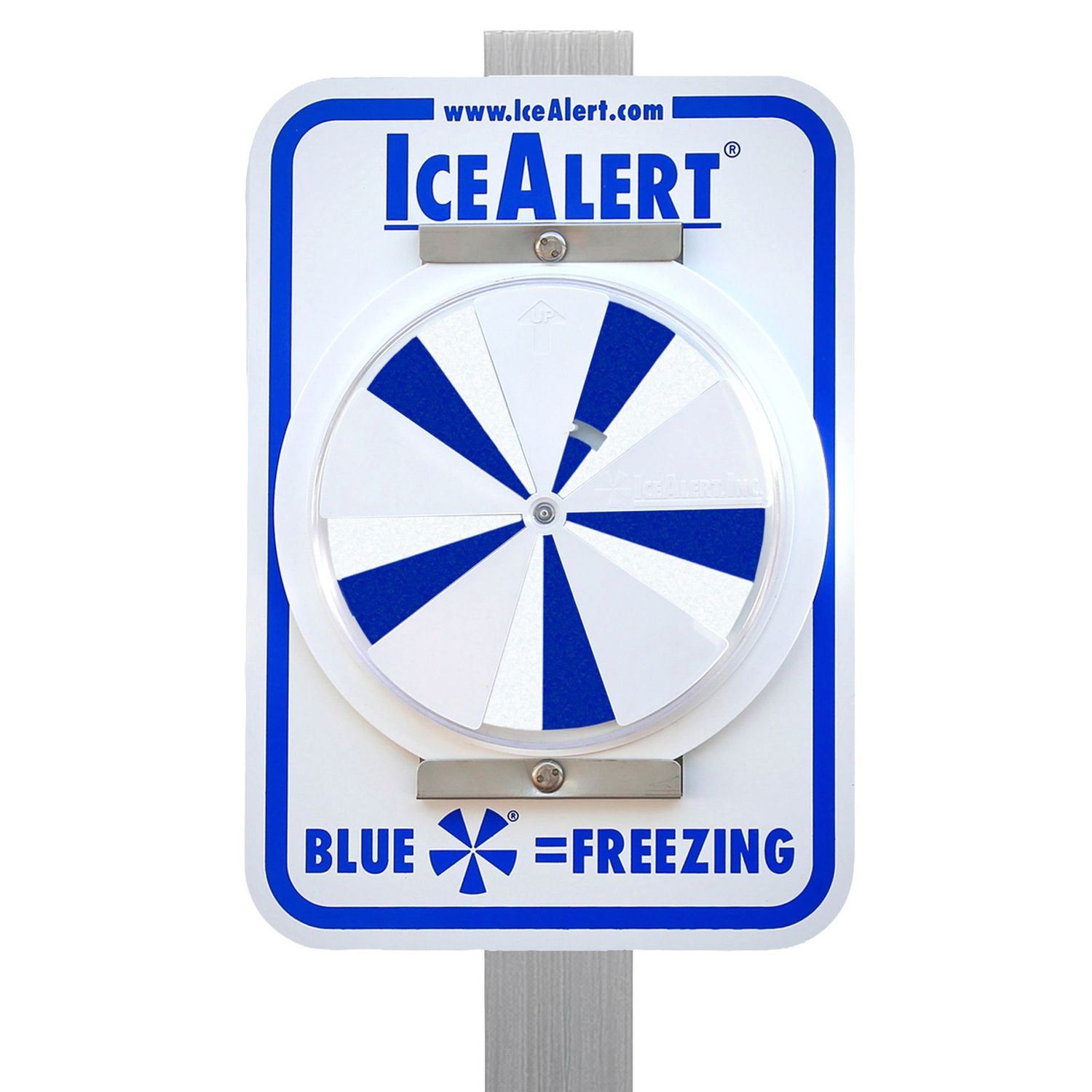 IceAlert® Sign with 6' Aluminum Post