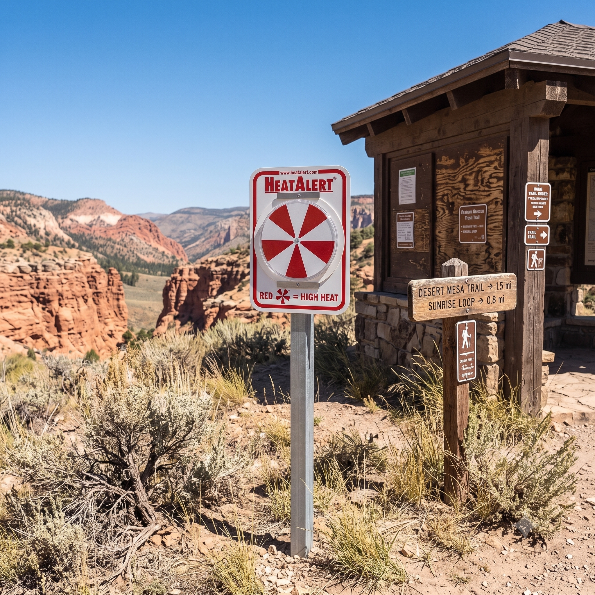 HeatAlert Sign with Universal Mount
