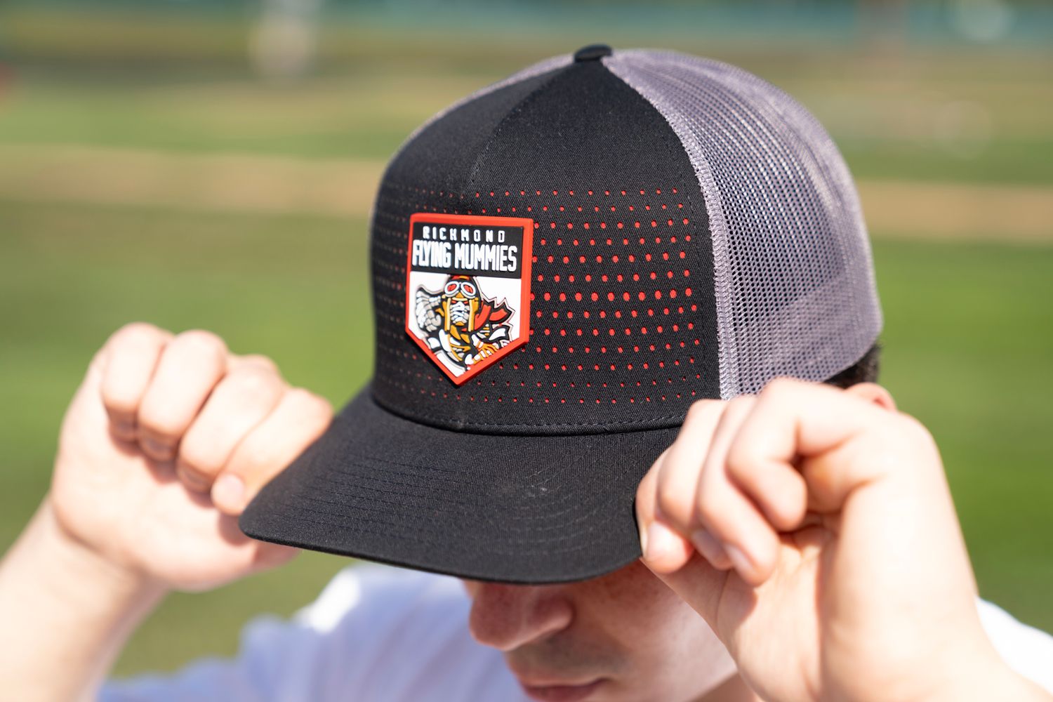 Adult Rubber Patch Red Shadow Adjustable 112 Hat