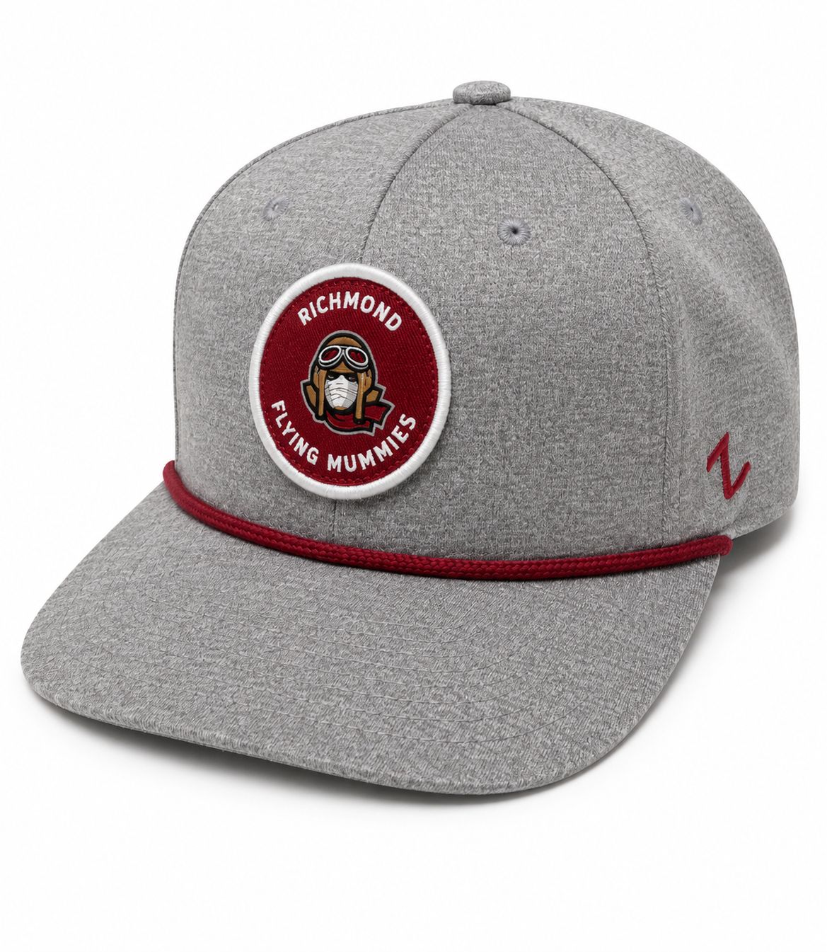 Richmond Grey Adjustable Red Rope Hat