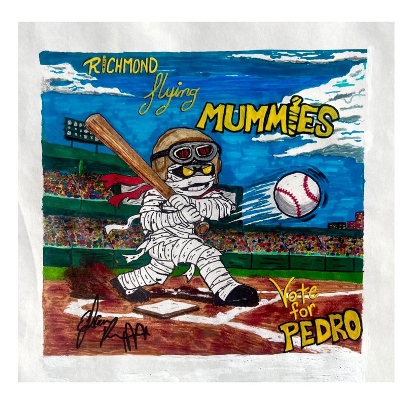 Efren Ramirez Mummies Drawing Sticker