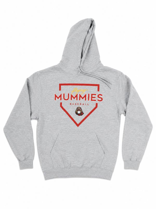Grey Youth Mummies Plate Hoodie