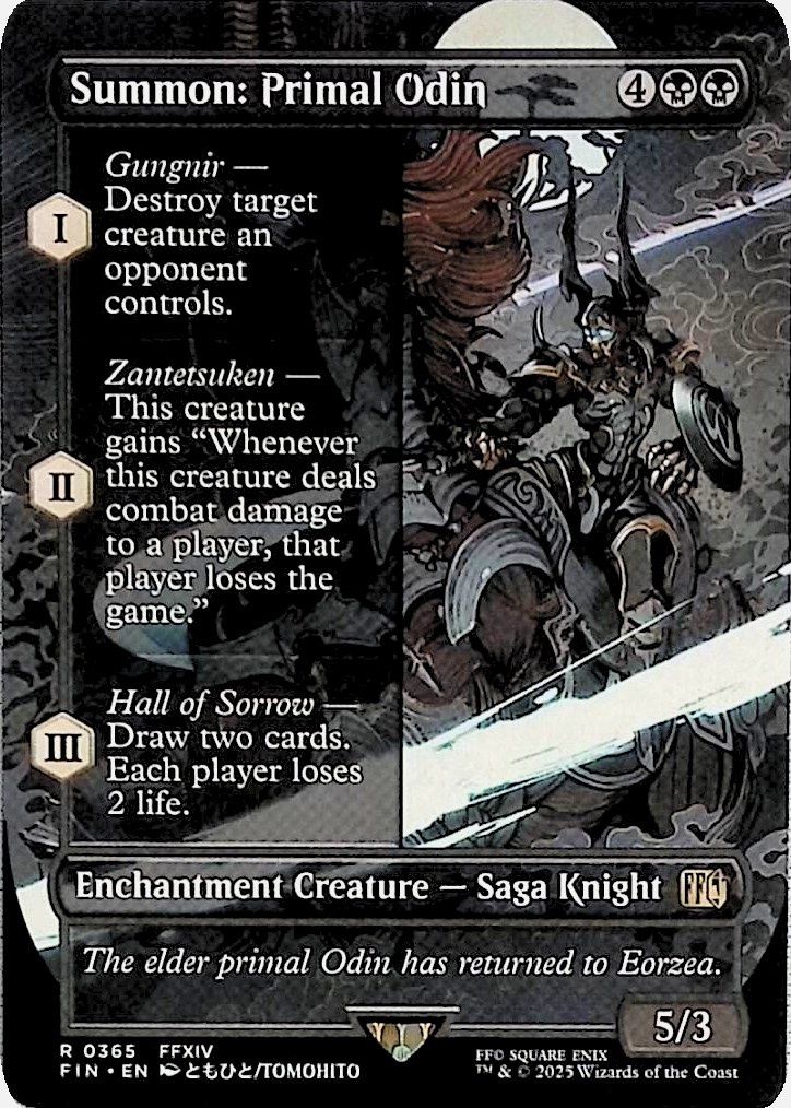 Summon: Primal Odin (Borderless) (NM, Normal)