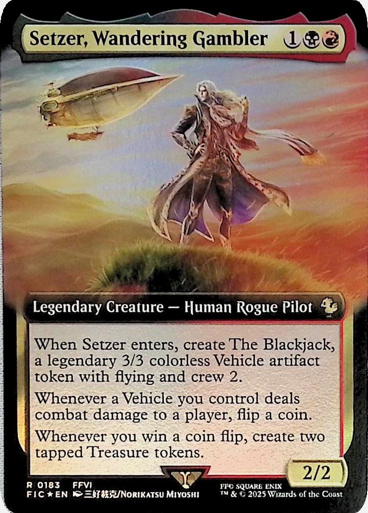 Setzer, Wandering Gambler (Extended Art)Commander: