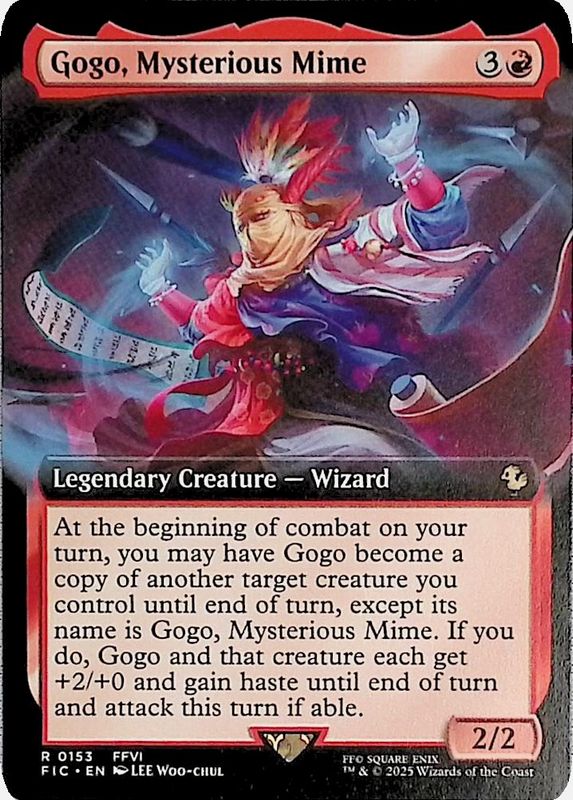 Gogo, Mysterious Mime (Extended Art) Commander: