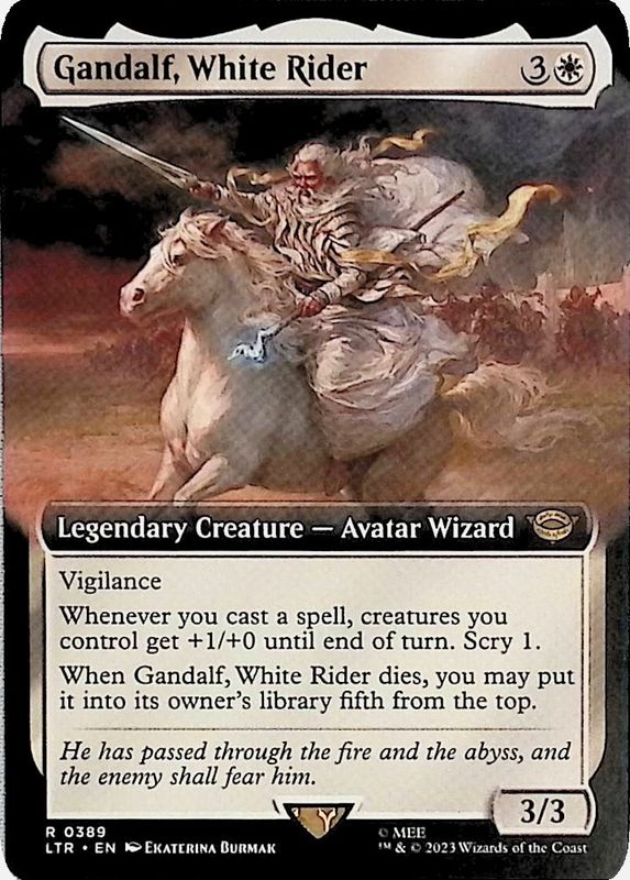 Gandalf, White Rider (Extended Art) Universes Beyond: