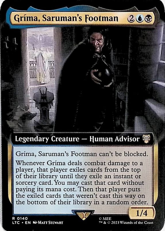Grima, Saruman&#39;s Footman (Extended Art) Commander: