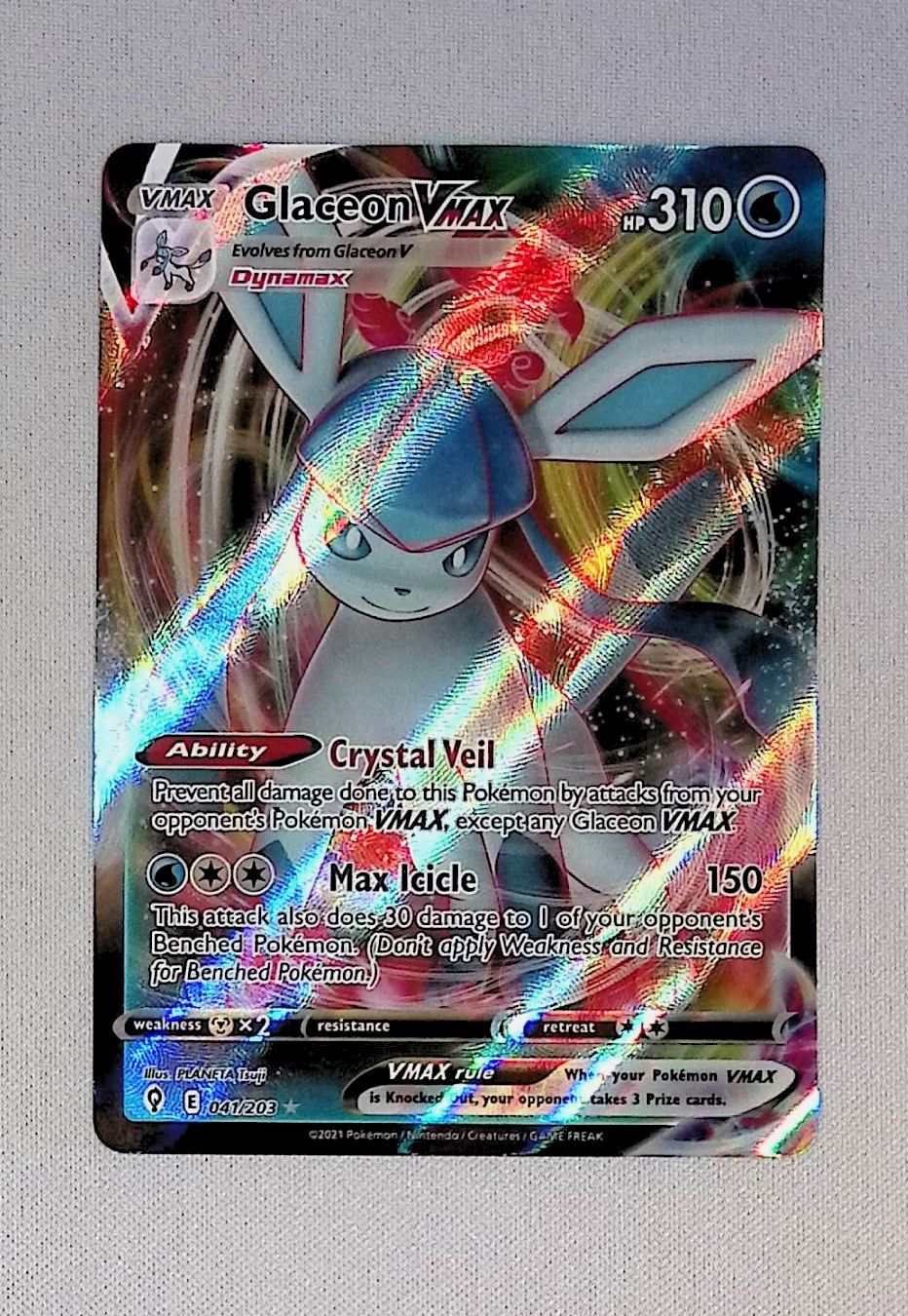 glaceon vmax  041/203