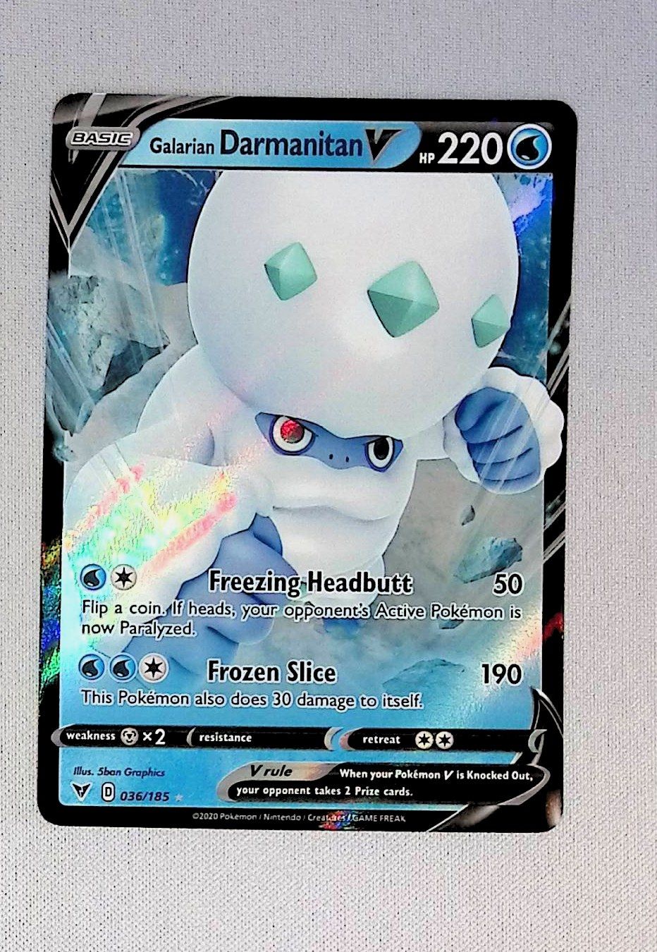 galarian darmanitan v  036/185