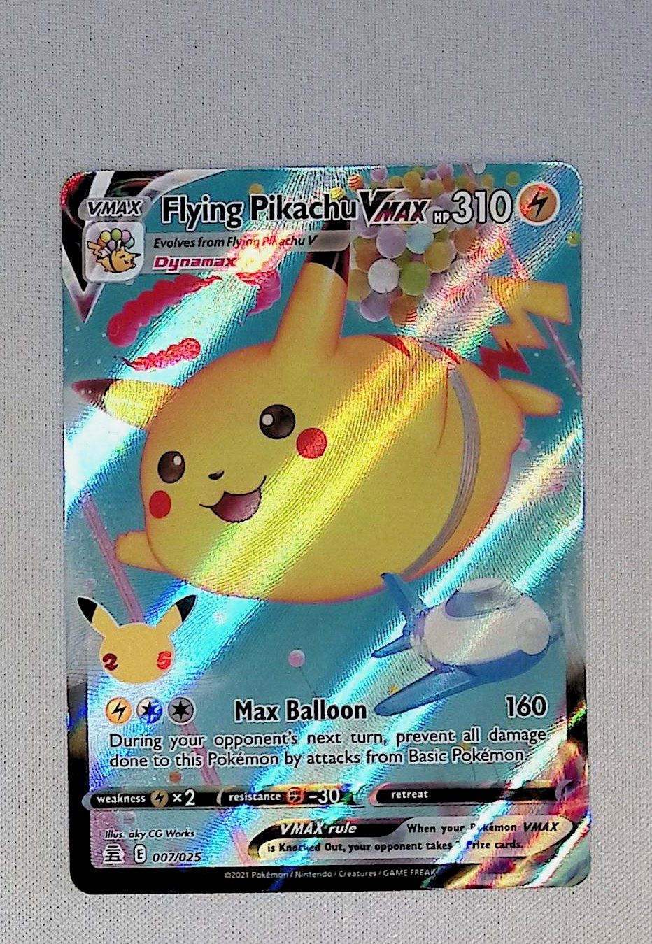 flying pikachu vmax  007/025
