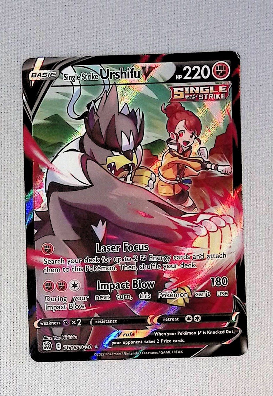 single strike urshifu v  tg18/tg30