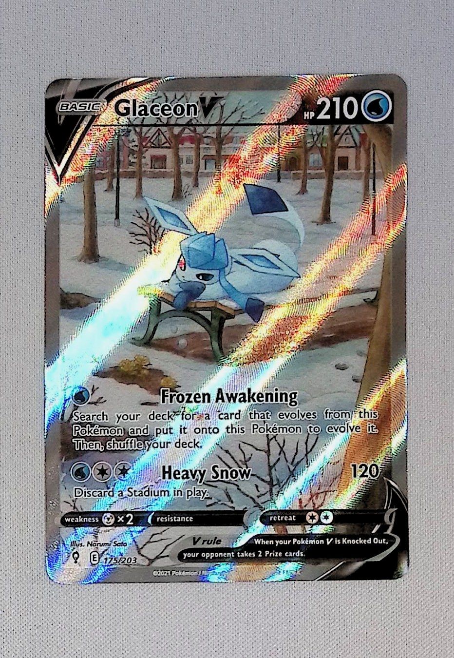 glaceon v (alternate full art)  175/203