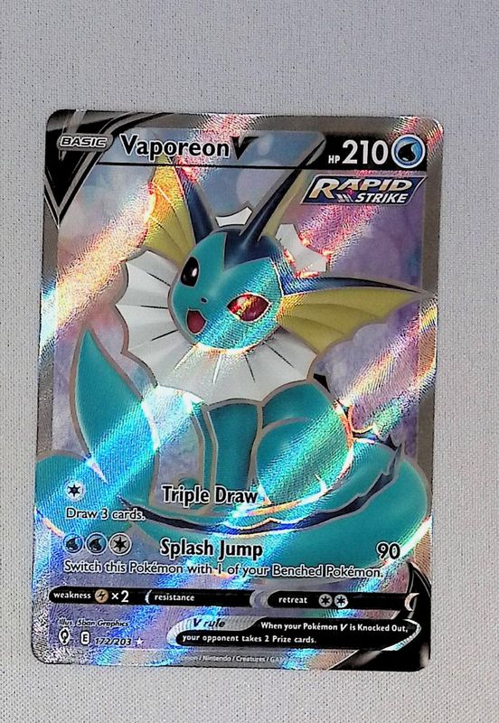 vaporeon v (full art)  172/203