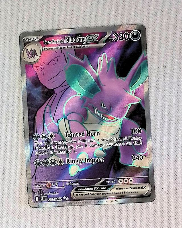 Team Rocket&#39;s Nidoking ex - 216/182