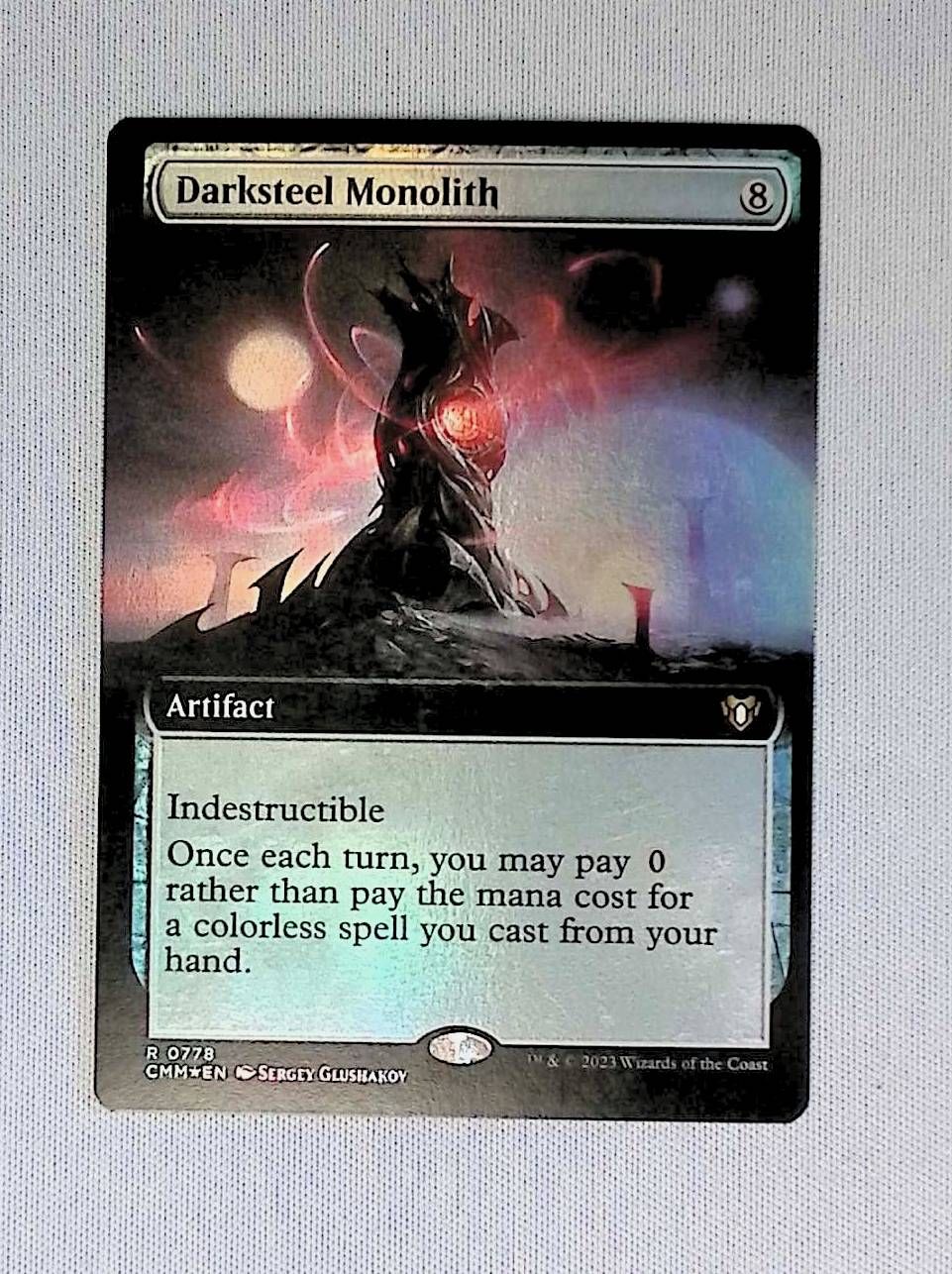 Darksteel Monolith (Extended Art)
