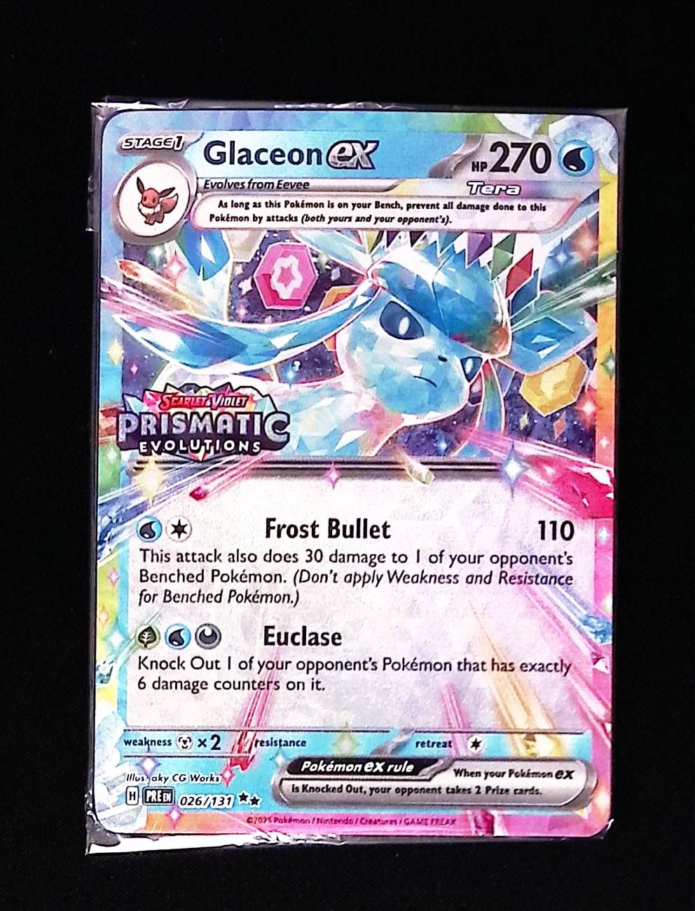 Glaceon ex - 026/131 (Prismatic Evolutions Stamp)