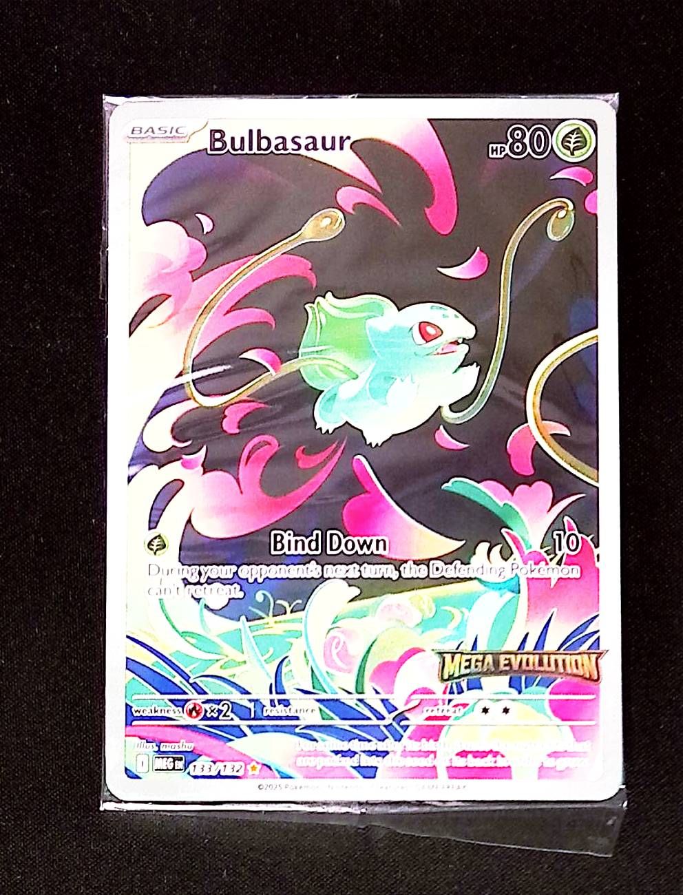 Bulbasaur - 133/132 (Mega Evolution Stamped)