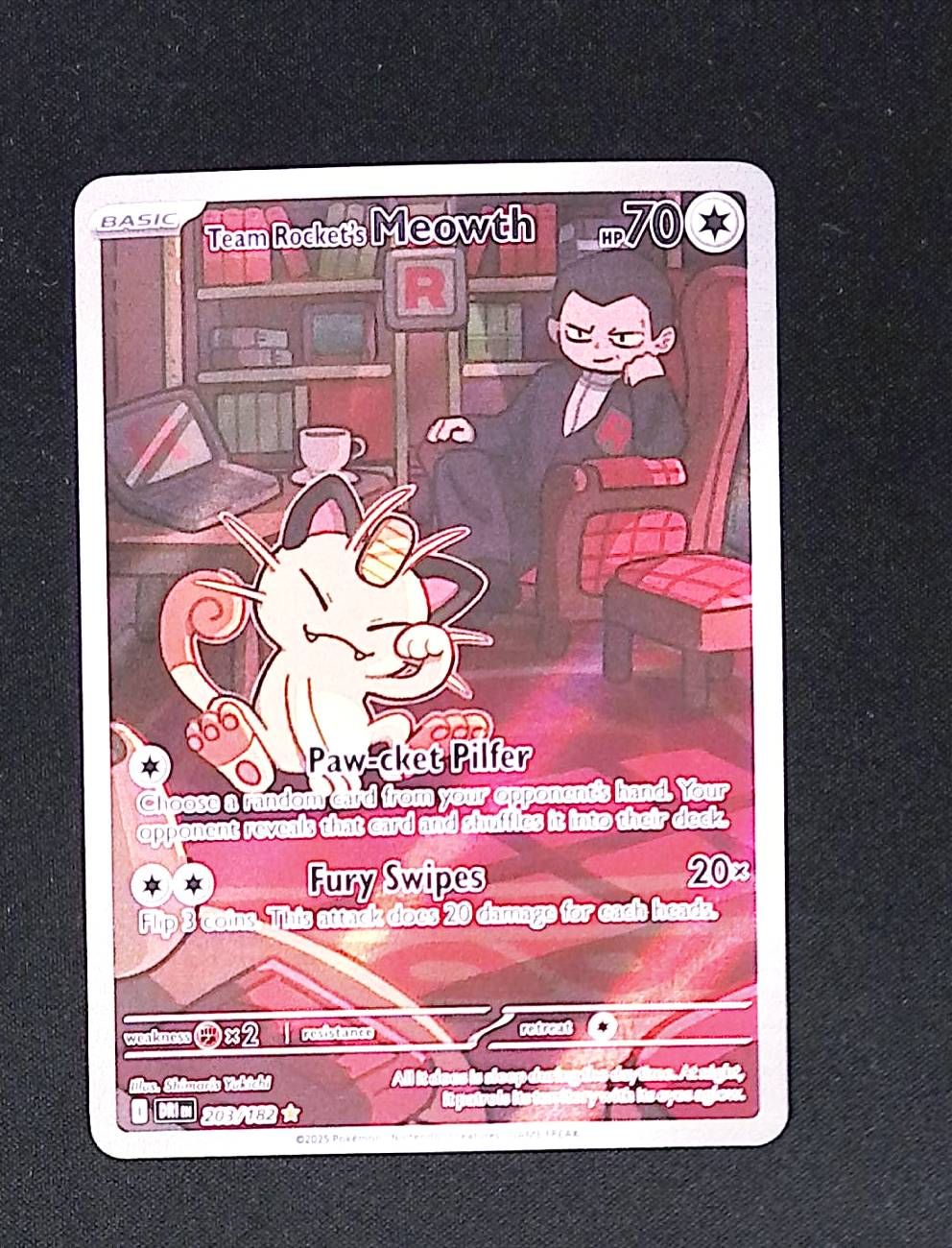Team Rocket's Meowth - 203/182