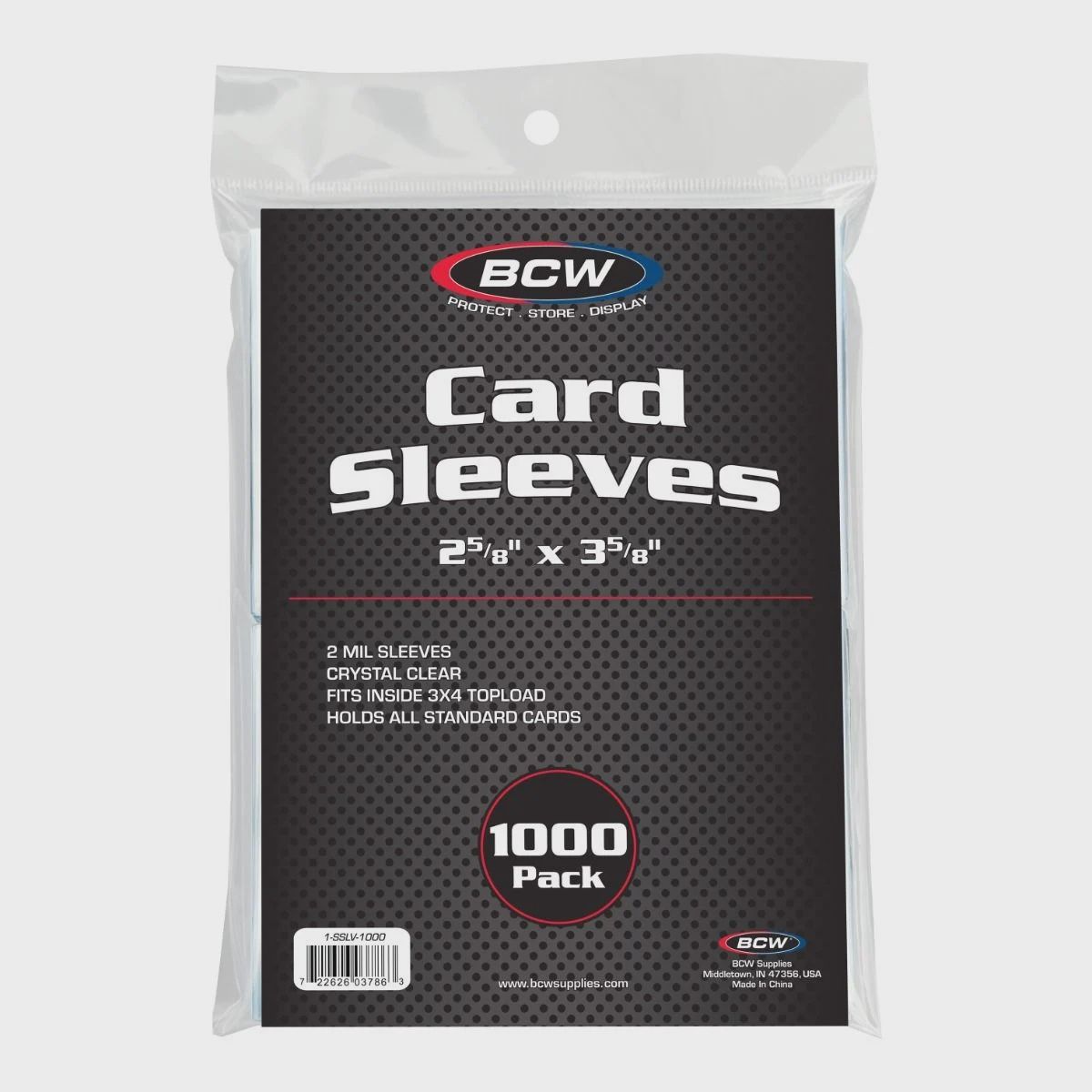 BCW sleeves 1000ct