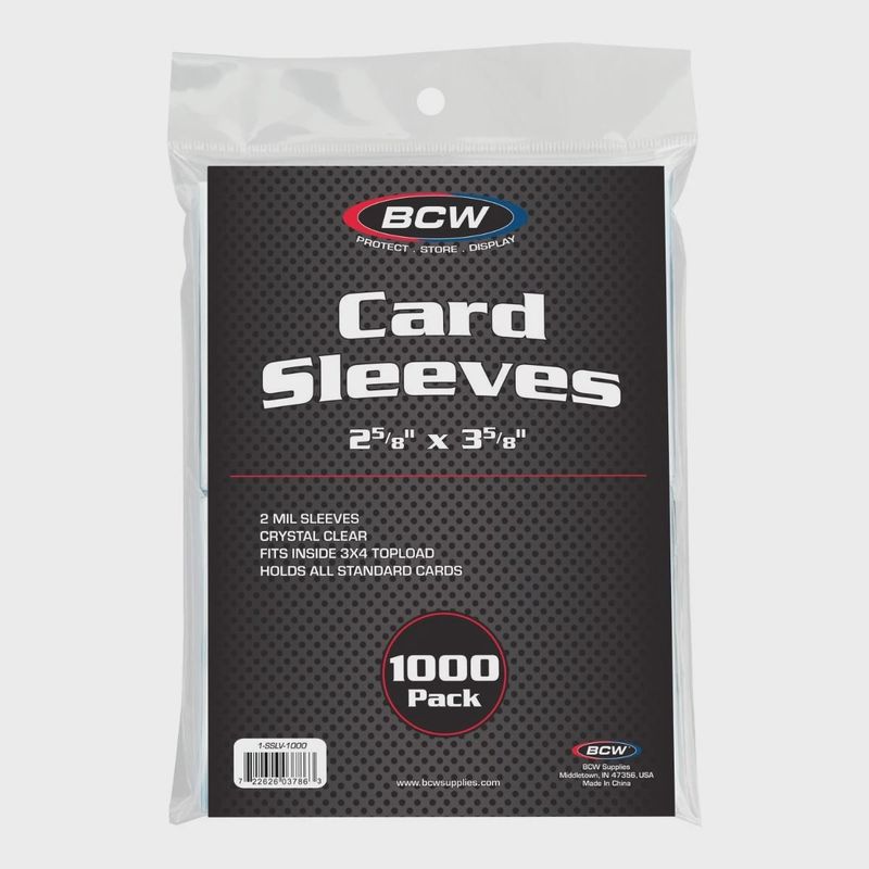 BCW sleeves 1000ct