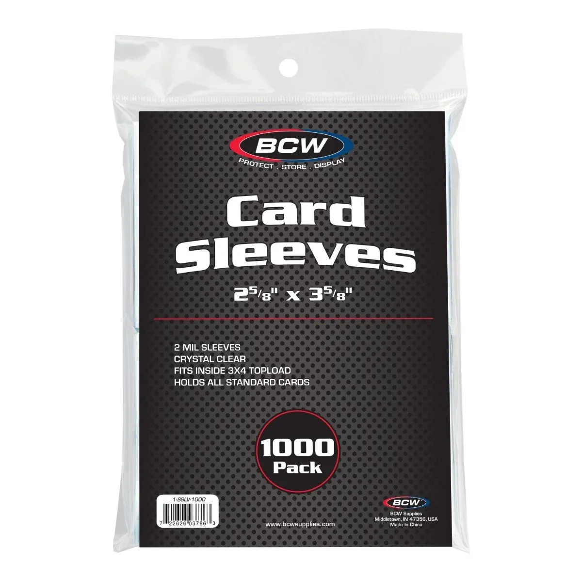 BCW sleeves 1000ct