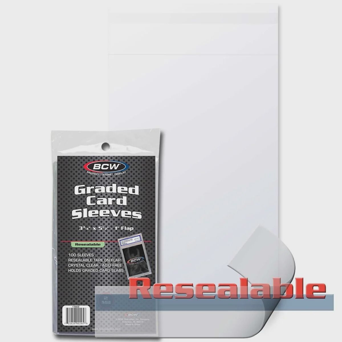 BCW Resealable Graded Sleeves