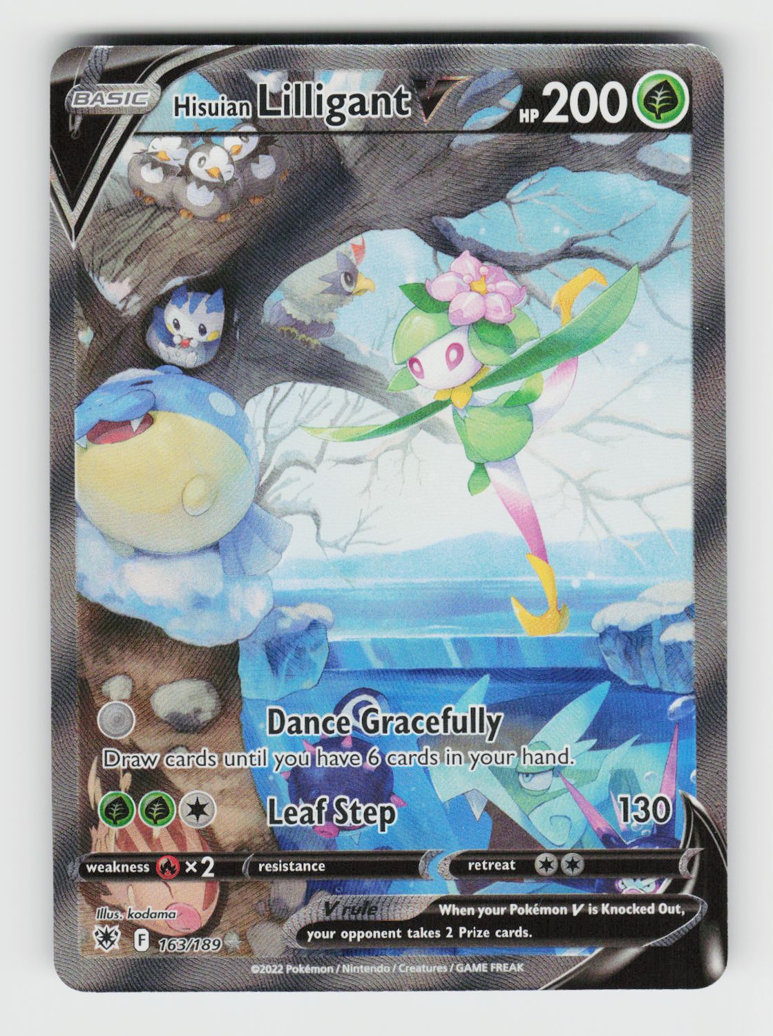 Hisuian Lilligant V (Alternate Full Art) 163/189